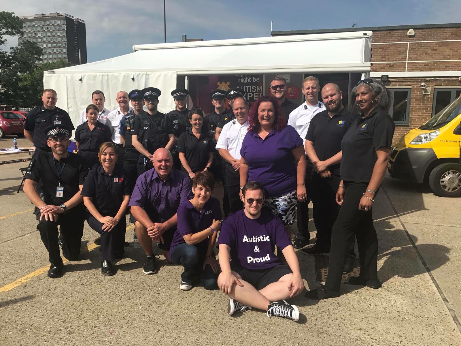 Team members with Essex Police